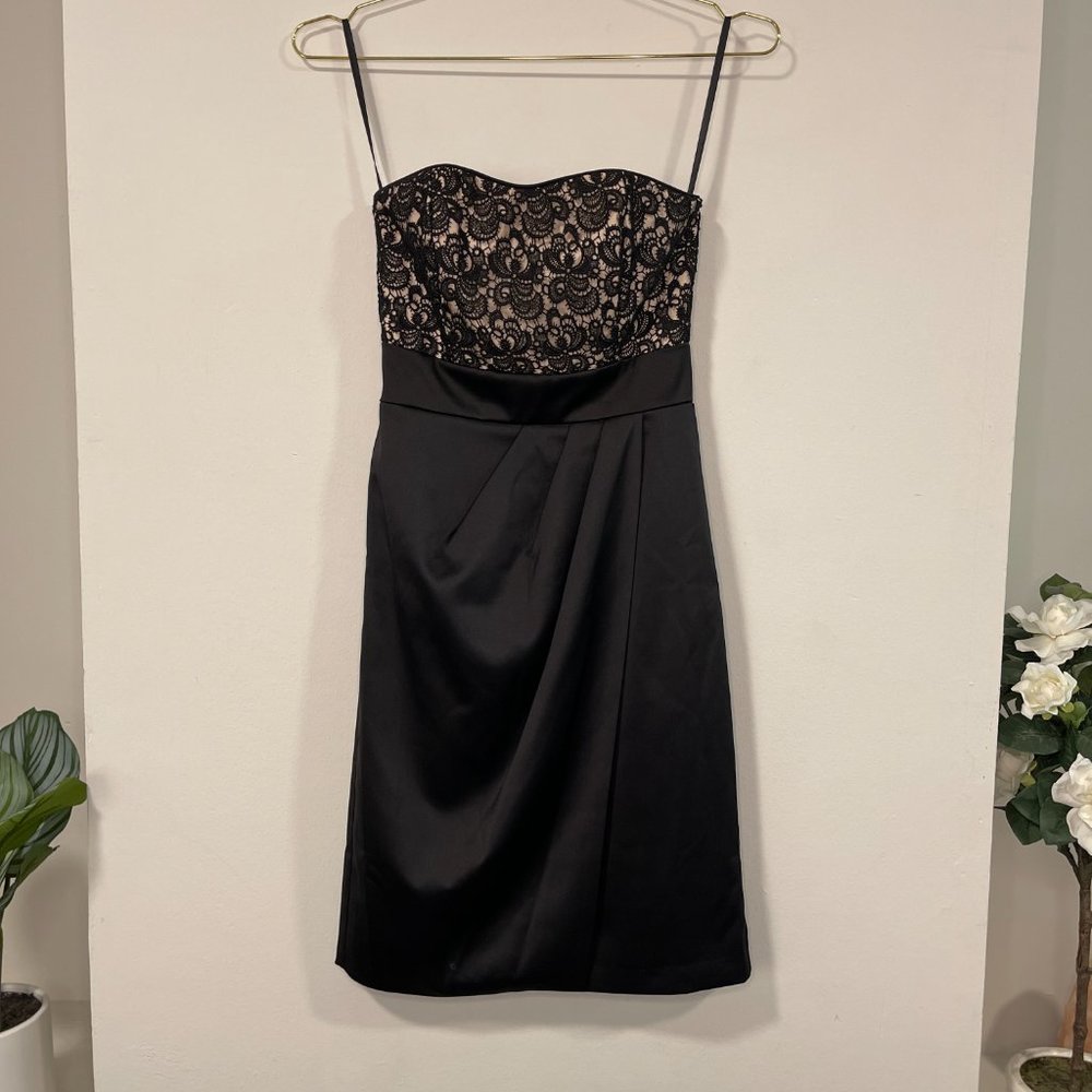 WHITE HOUSE BLACK MARKET Strapless Lace Dress